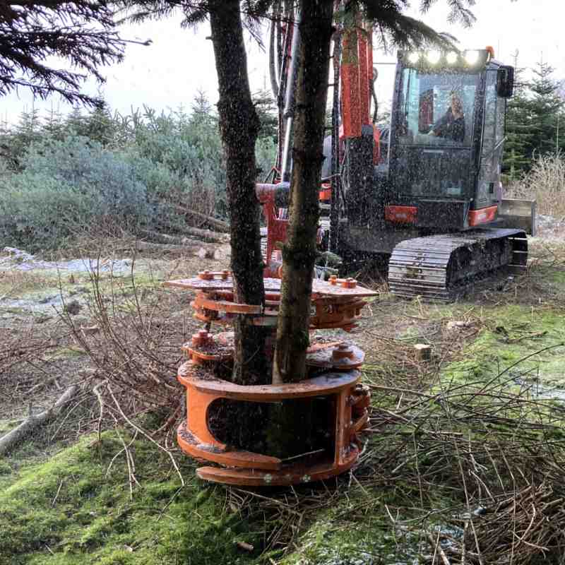 axer 540 fældehoved med fast kniv og akkumulering