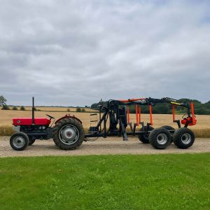 BMF 5 tons skovvogn Massey Ferguson